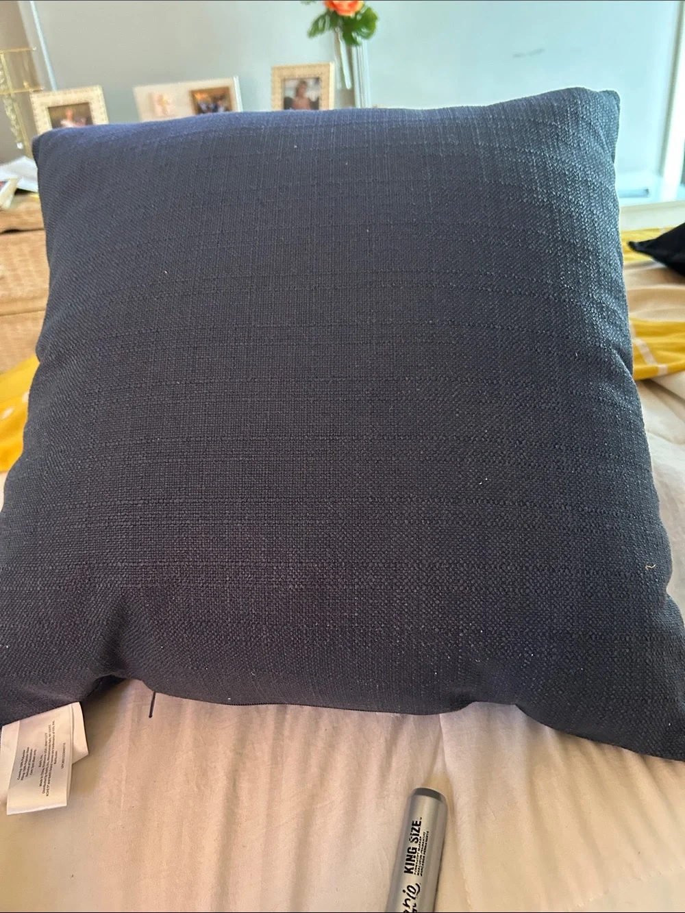 Sonoma Navy Textured Accent Pillow NWT